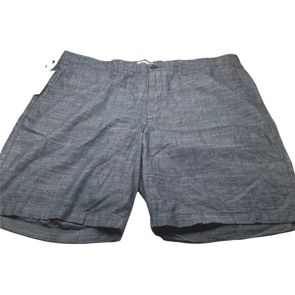 Goodfellow And Co Men's 9 Inch Inseam 42 Flat Front Shorts Blue New With Tags - Picture 1 of 14